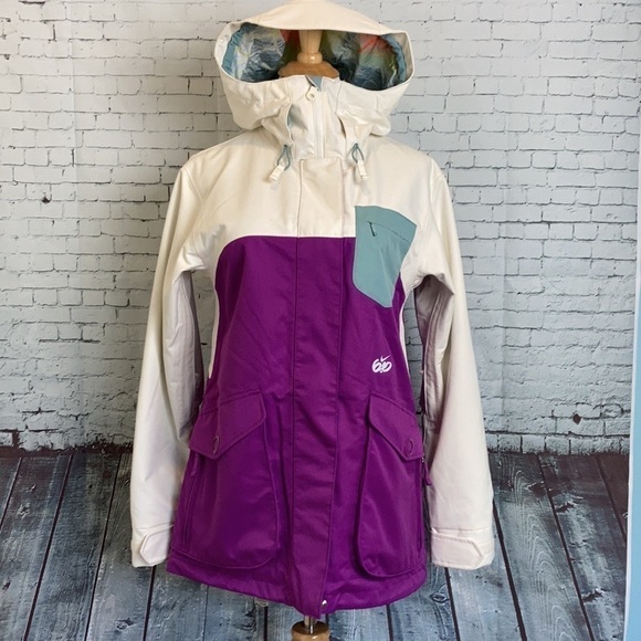 Nike NWT Winter Coat 6.0 Kesek Jacket Purple White Sz S Snowboard Ski Deadstock - Picture 2 of 16